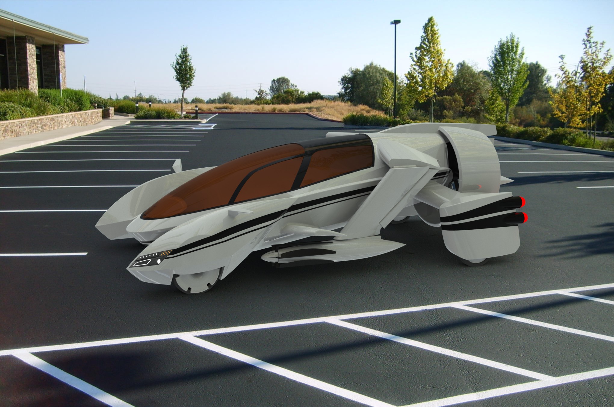 43--TF-X飞行概念车图纸